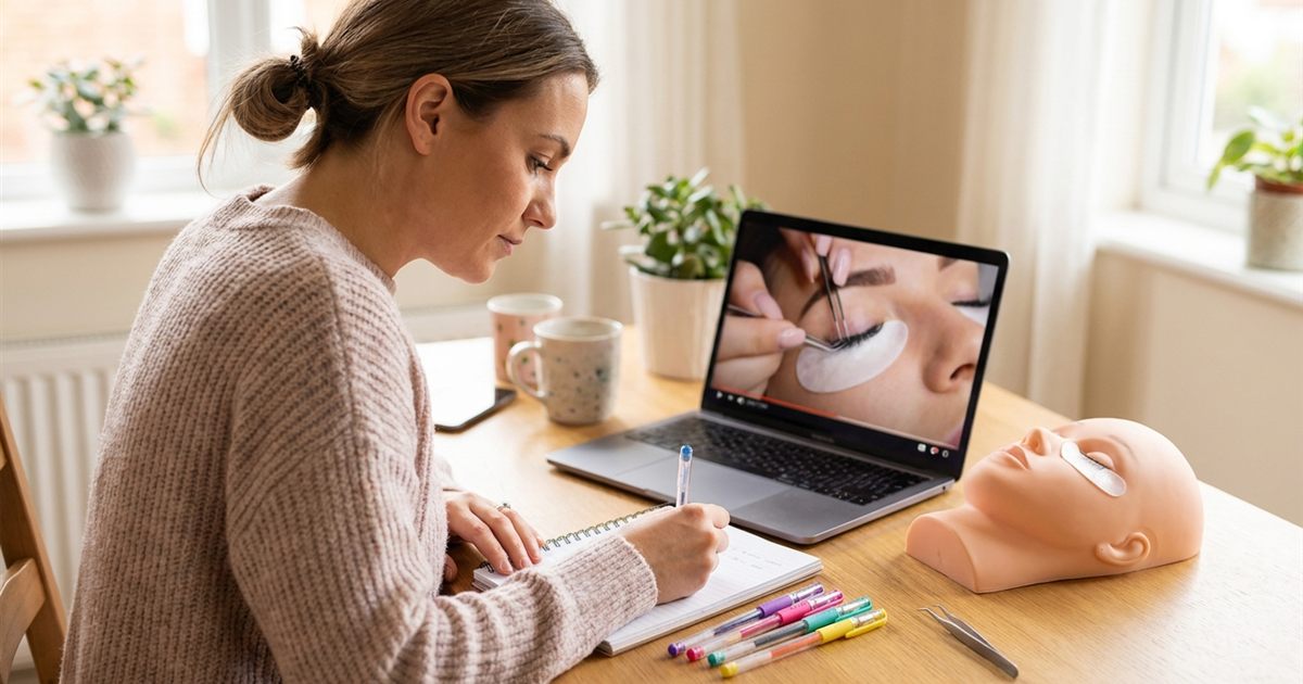 How To Take Notes In An Online Lash Course