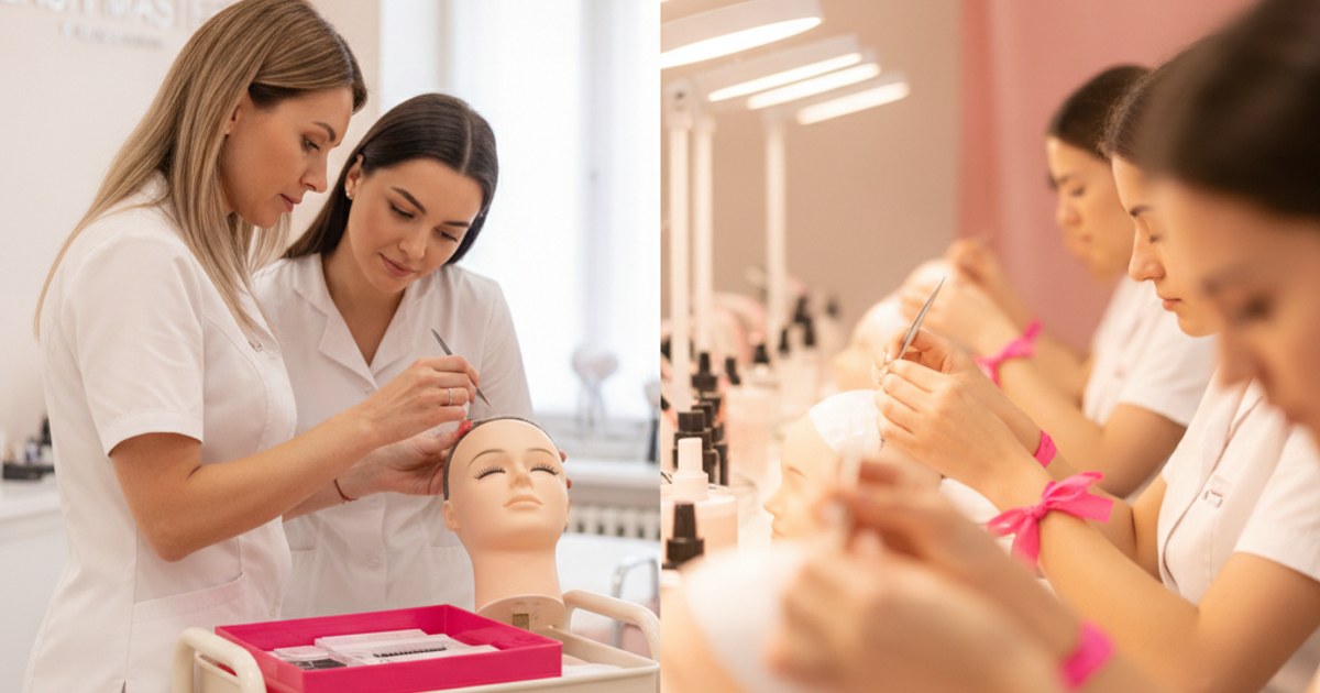 Lash Extension Classes vs a Full Course