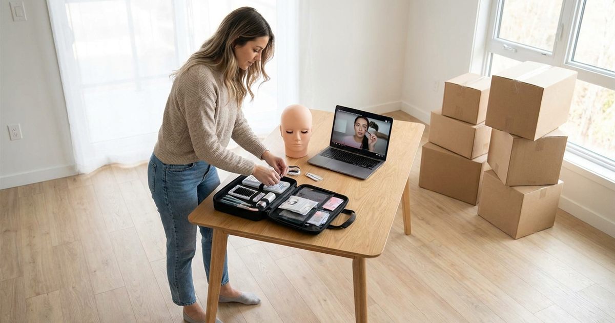 A Portable Lash Career If You Move Often