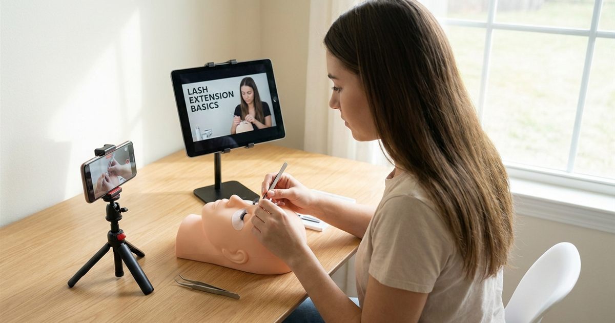 Watch Your Lash Course On Phone Or Tablet